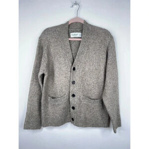 Abercrombie & Fitch Beige Heather Sweater Cardigan Brown Button Front Size XS